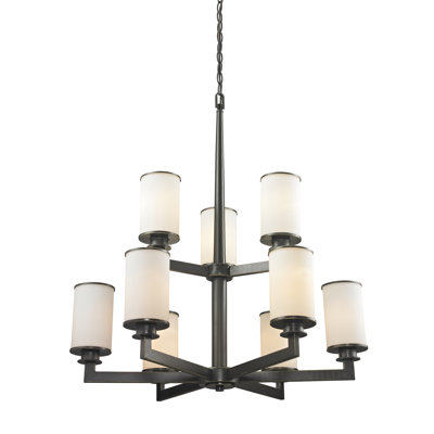 Attah 9 - Light Dimmable Tiered Chandelier