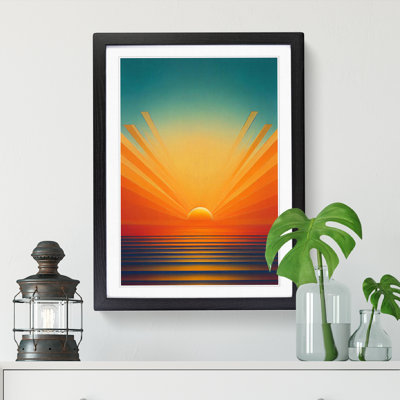 An Deco Sunrise Vol.4 Framed Print
