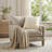 Embroidered Cotton Linen Blend Decorative Pillow Cover