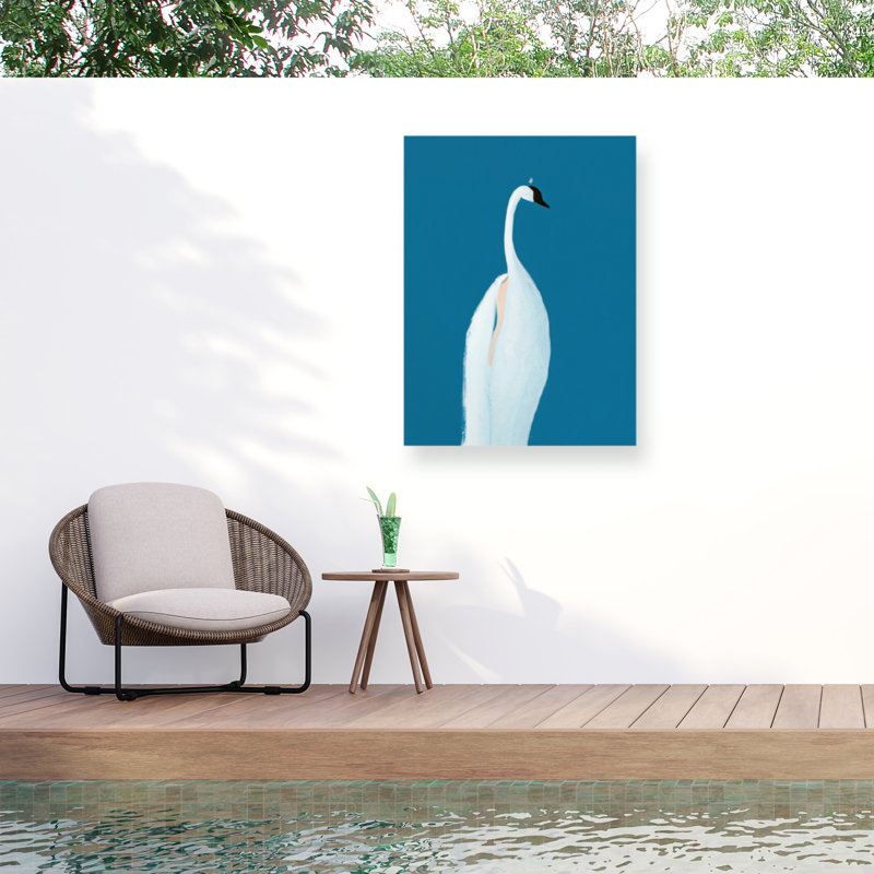 Merel Takken  Swan Maybe Outdoor  Canvas, H 14 po x l 19 po