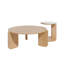 Ensemble de tables basses rondes avec table d'appoint Oak