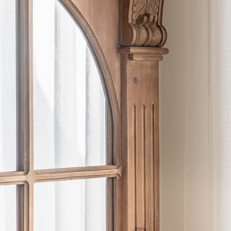 Miroirs pleine longueur rectangulaires en bois massif