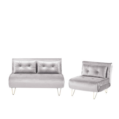 Millar 3 Seater Velvet Sofa Bed