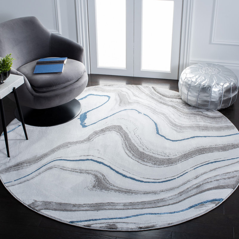 Kirkus Performance Abstract Rug, Round 4'