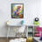 Colorful T-Rex Dinosaur in Jungle Floating Frame, design by Creative Studio-1977634772-1977634773