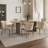 Modern, Armless Dining Chairs , Upholstere , Beige