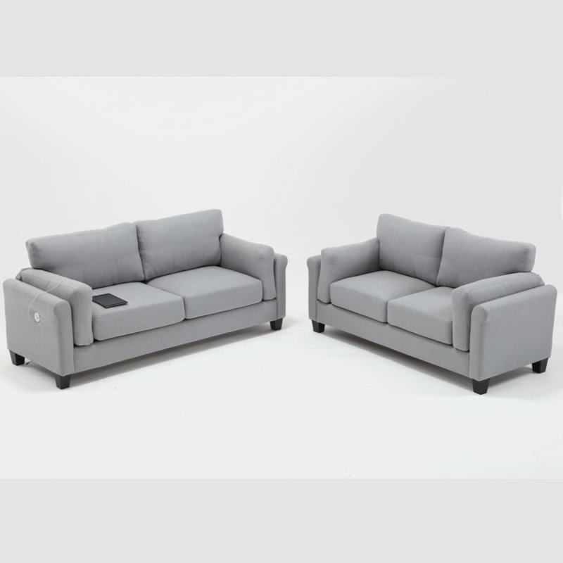 Causeuse Beikirch, Gris