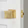 Viaggio Quadrato Hammered Texture Rosette Single Dummy with Quadrato Knob