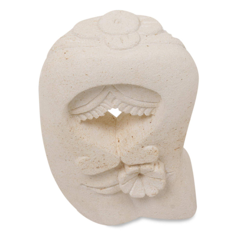 Sculpture grès fleur baiser Anatoli