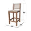 Acacia Solid Wood Patio Dining Set Table,