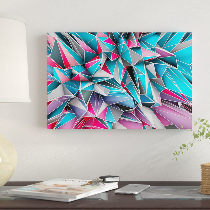 «Kaos Sky» par Maximilian San - impression d'art graphique, H 40 po x l 60 po x p 1,5 po, Toile tendue, Pas de tapis
