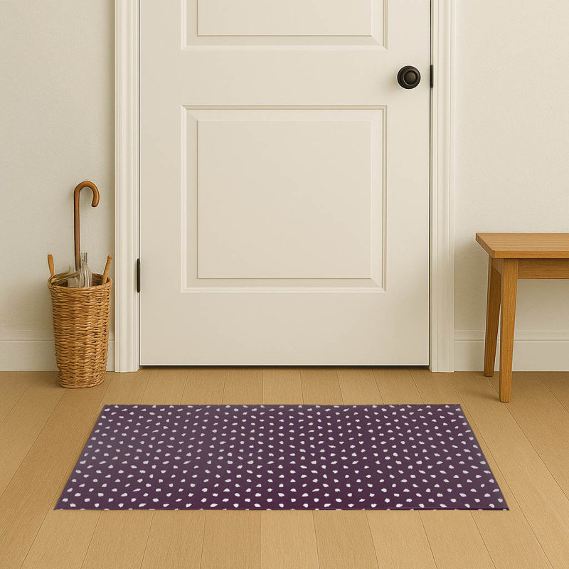 Paillasson Splat Point, Eggplant, 36" W x 24" L
