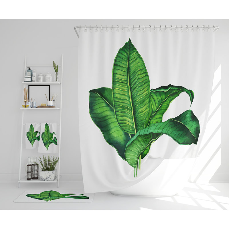 Natajah Polyester Shower Curtain Set