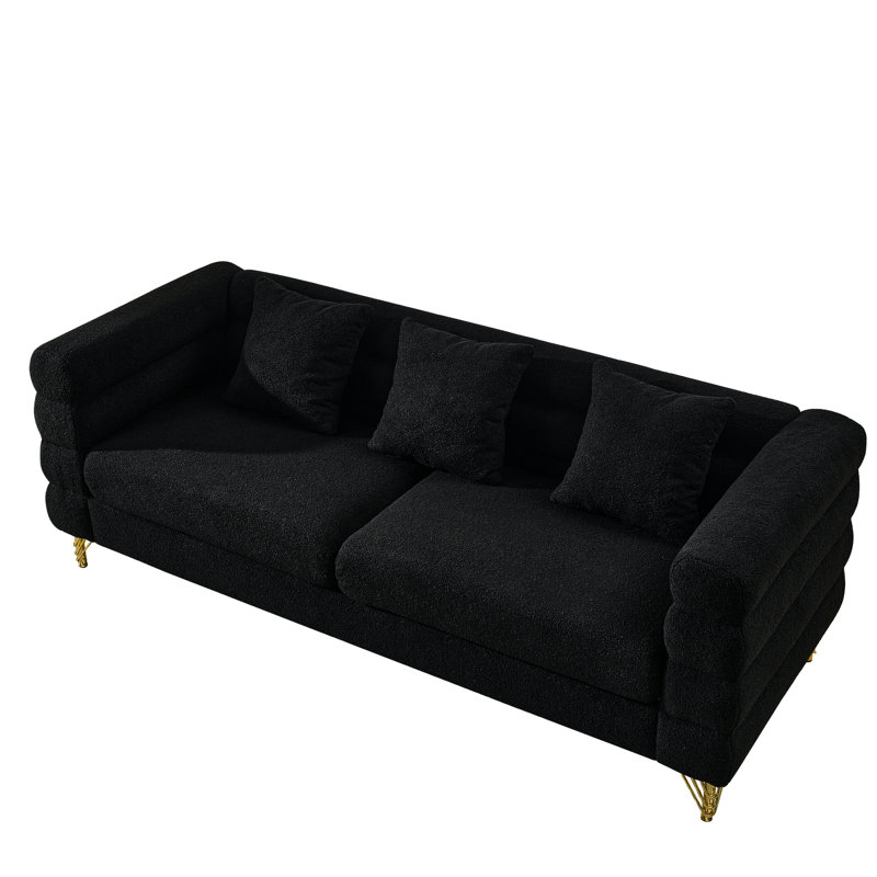 Canapé modulaire surdimensionné à 3 places de 81 pouces - Assise moelleuse avec coussins pour le salon, la chambre à coucher et le bureau