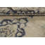 Tapis de zone en laine noué la années 1950 oushak gris/bleu 7 pi 1 po x 10 pi 3 po one-of-kind-the main