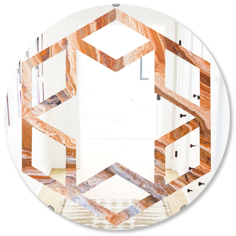 Miroir mural Hexagon Star, H 31,5 po x l po