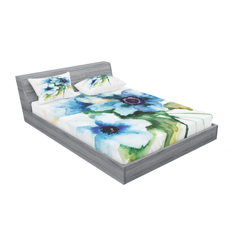 Microfiber Sheet Set, Full/Double+ Fitted Sheet + 2 Pillowcases