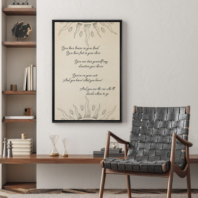 You, Framed Master Bedroom Wall Art Canvas Print