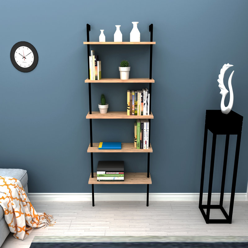 Bookcase Ladder, Atlantic Pine/Black