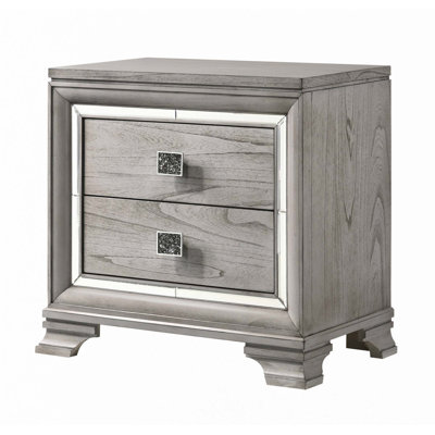 2 Storage Drawer Nightstand