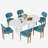 Oval Double Pedestal Kitchen Table Sets-777968136-777968128