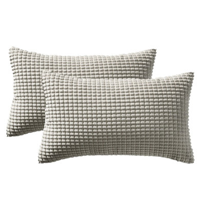 Houndstooth Cotton Blend Throw Pillow