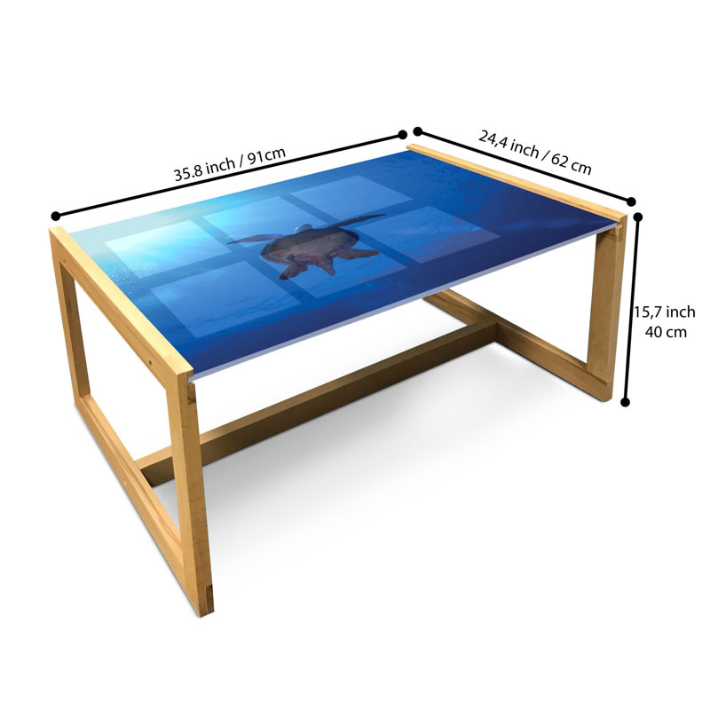 Ingileif Sled Coffee Table, 90cm H x 62cm W x 40cm D