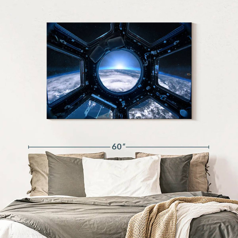 Oberle Earth From Space Station, 32" H x 48" W