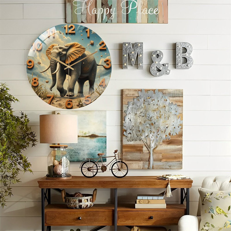 Horloge murale Elephant