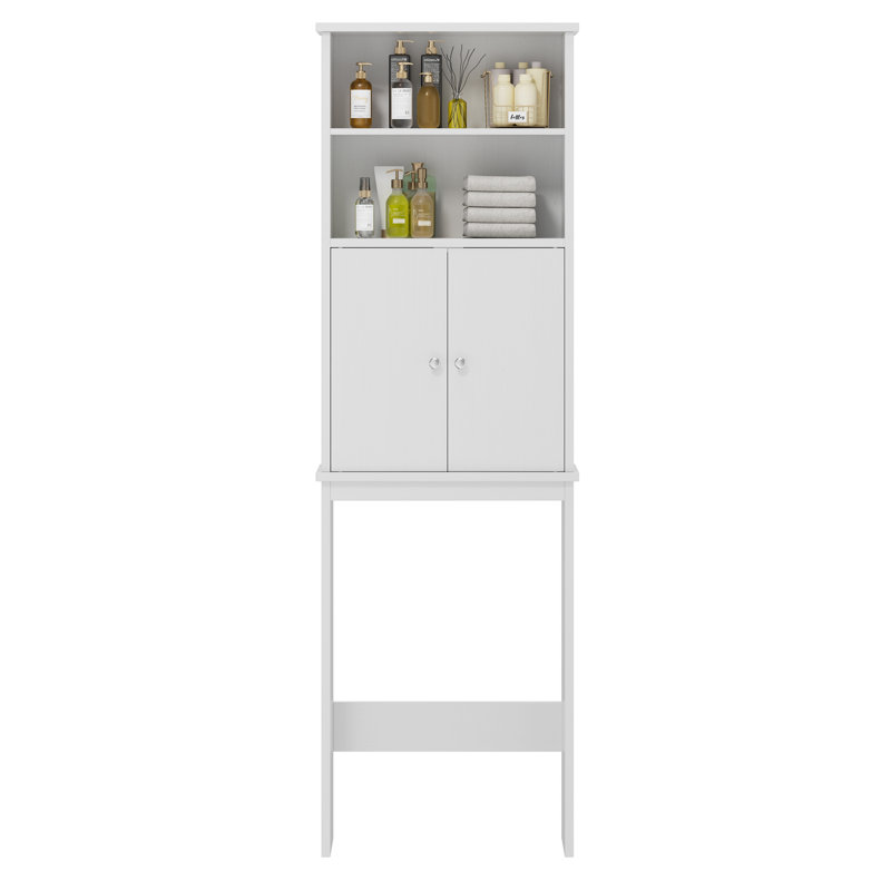 Eftimie 74.8'' H Freestanding Over the Toilet Storage, White
