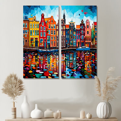 Nathanael - ensemble d'art mural multicolore de 2