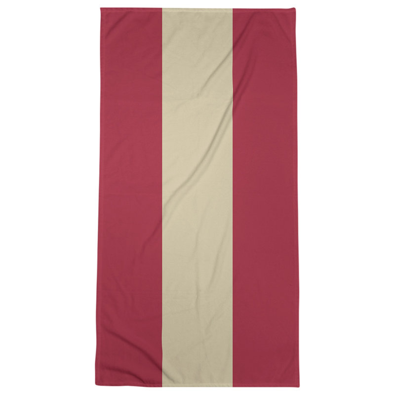 Beach Towel, Sedona Red/Sonoran Sand/Sedona Red, Microfiber, Beach Towel