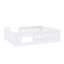 Lit plateforme double en bois avec garde-corps-1714776050