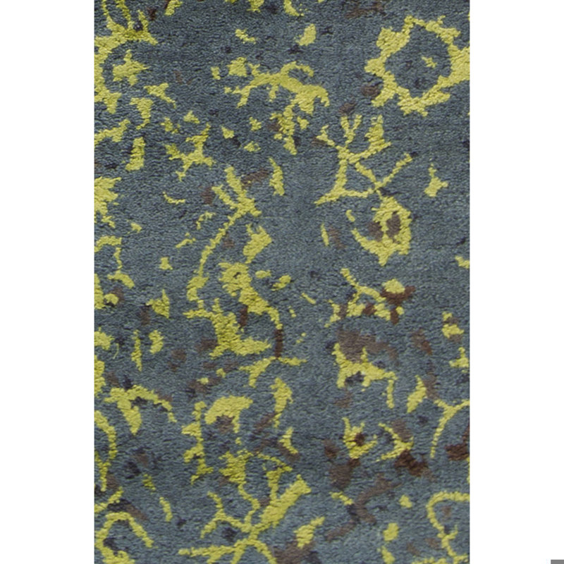 Rupec Grey/Green Abstract Area Rug, 7'9" x 10'6"