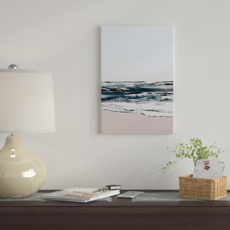 Impression d’art graphique Seashore, H 26 po x l 18 po x P 1,5 po, Toile tendue