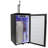 EdgeStar 3.2 Cubic Feet Silver Single Tap 5 Gal Keg Freestanding Kegerator with Door Lock and Adjustable Temperature