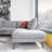Glenda Upholstered 97.4 " Linen L-Shaped Sectional-827429559