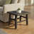 Adelaide Reclaimed Elm Wood Side Table, Black-114728486