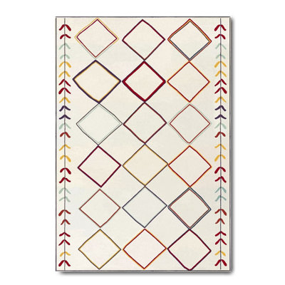 Performance Cotton Washable Moroccan Indoor / Outdoor Rug