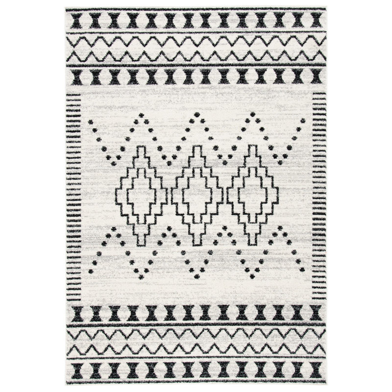 Tapis de performance du sud-ouest Tulum, Rectangle 6 pi 7 po x 8 pi 7 po