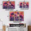 Mauve rouge délicat Poppy Meadows - Ensemble de décorations murales coquelicots-107192596-107192599