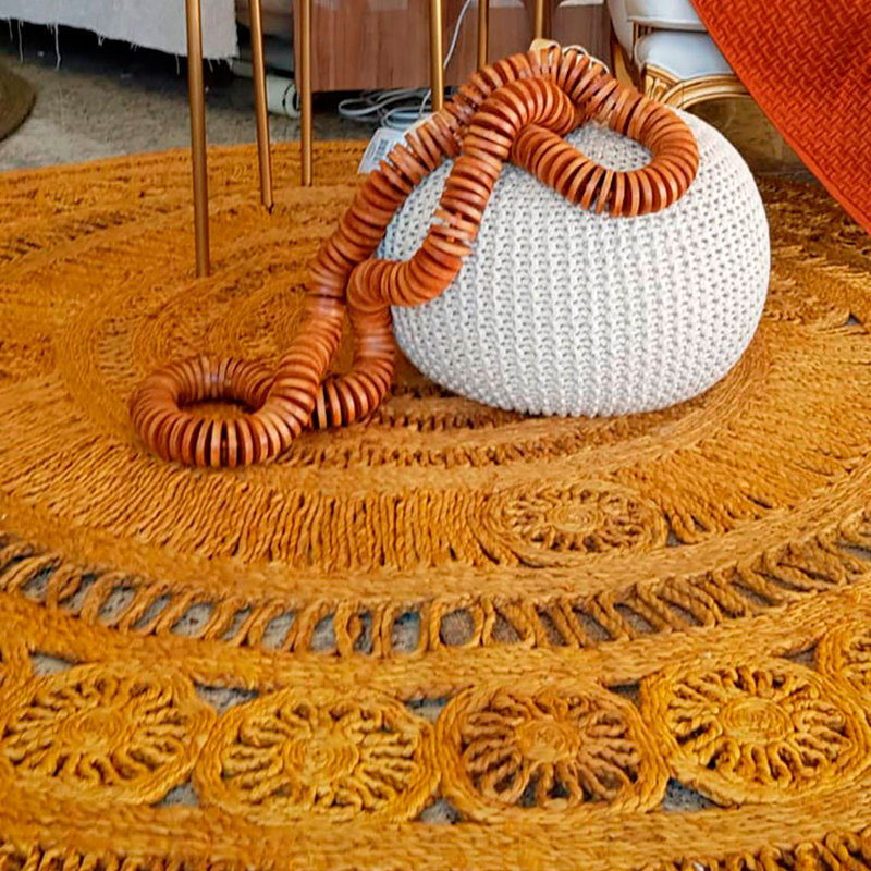 Tapis doré Mehndi, Rond 10 pi