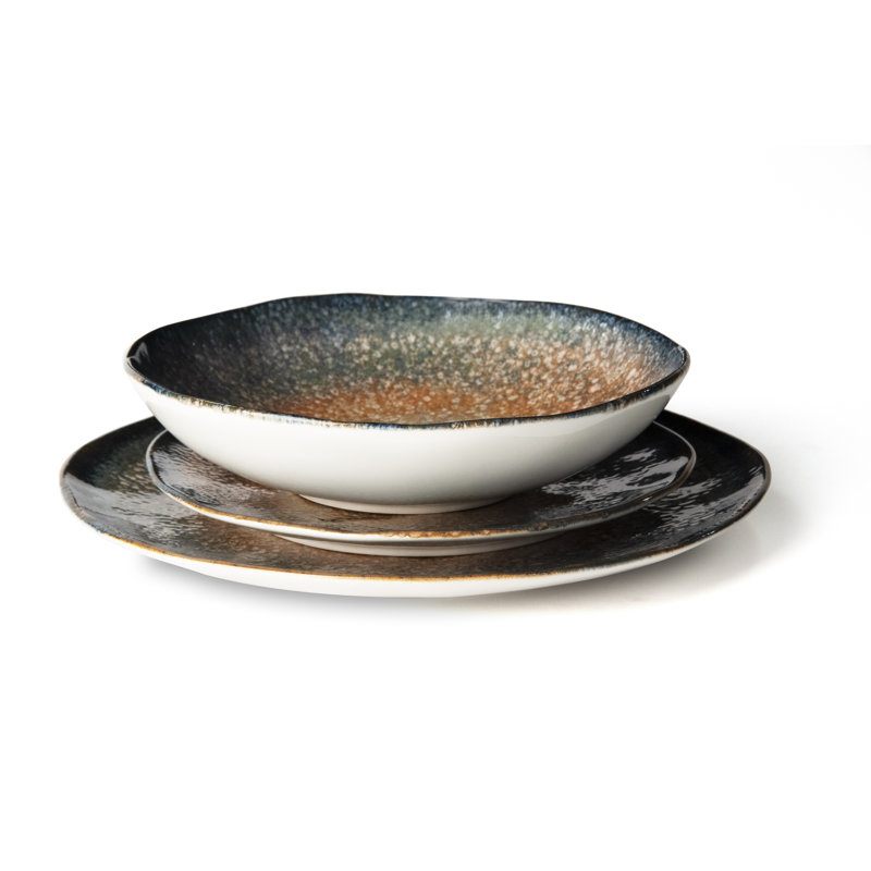 Efesto Ceramic Dinnerware Set 12 Piece - Service for 4