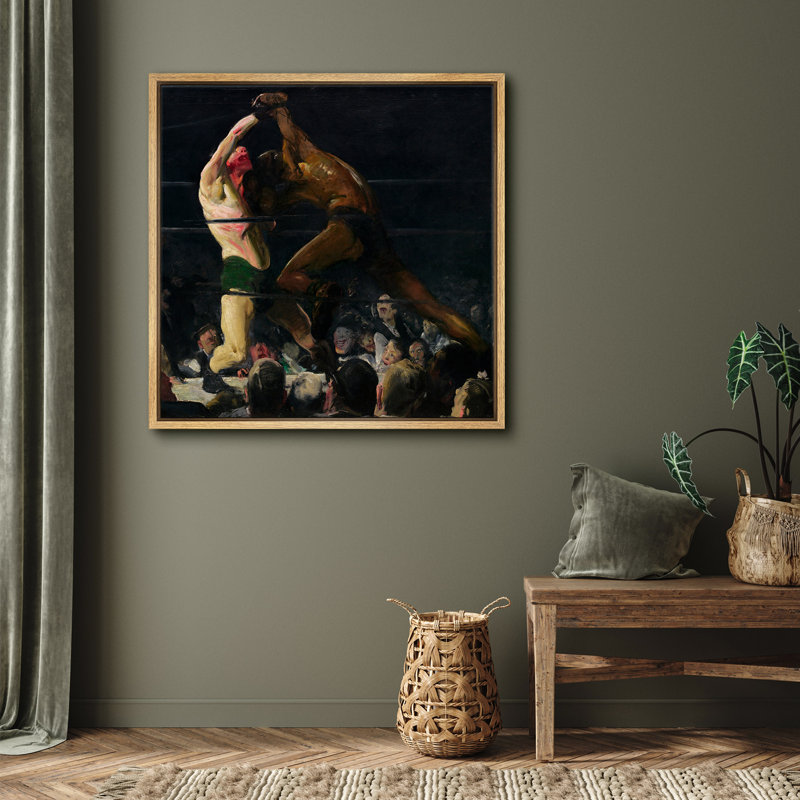 «Intense Prizefight», art de la scène, photos de compétition de boxe classique, impression sur toile encadrée