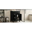 Meuble-lavabo 24 po avec lavabo en céramique, esthétique champêtre français, fonctionnement silencieux des tiroirs, compartiments de rangement modernes 24 po, lavabo, métal rustique, mouvement fluide, compact pour gels de douche-337514567
