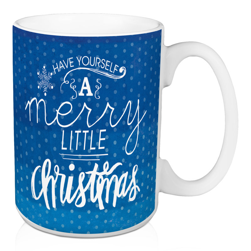 Grande tasse à café merry little christmas Campos
