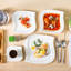 Piece Porcelain China Dinnerware Set - Service for 6