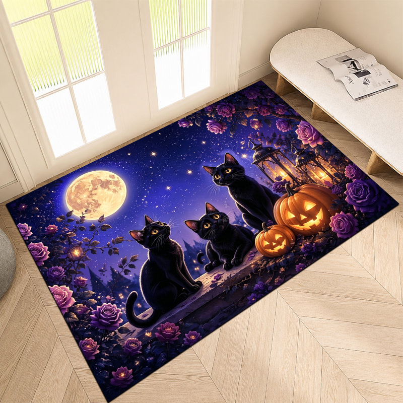 Tapis d'entrée antidérapant pour l'entrée d'Halloween, Halloween 7, 24 po x 36 po