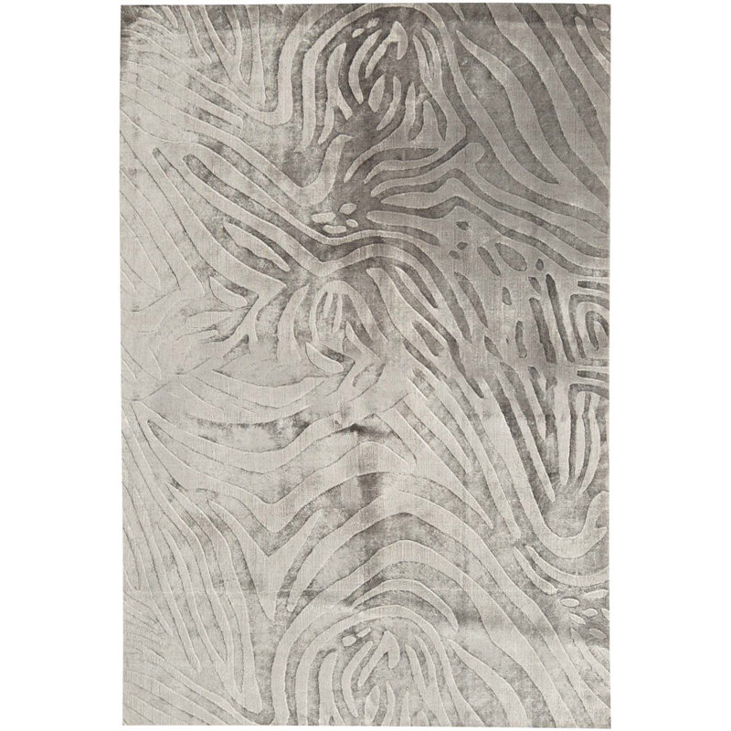Hand-Knotted High-Quality Gray Area Rug