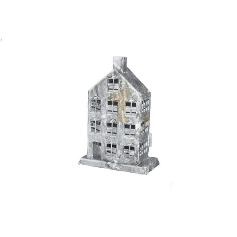 Grand porte-bougie chauffe-plat en fer